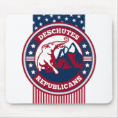 Deschutes Republikaner Neue Logo-Maus Pad Patrioti Mousepad (Vorne)