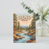 Deschutes River bei Bend Oregon Postkarte (Stehend Vorderseite)