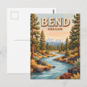 Deschutes River bei Bend Oregon Postkarte (Vorne/Hinten)