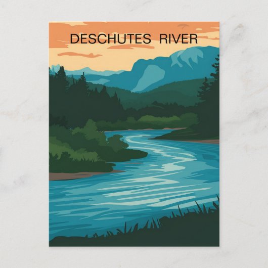 Deschutes River Oregon Postkarte (Vorderseite)