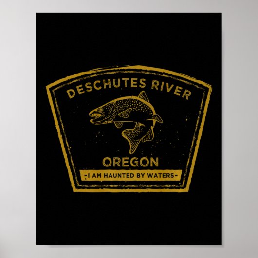 Deschutes River Oregon Premium Fliegenfischen  Poster (Vorne)