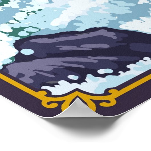 Deschutes River Rafting - Bend ODER Travel Poster (Ecke)