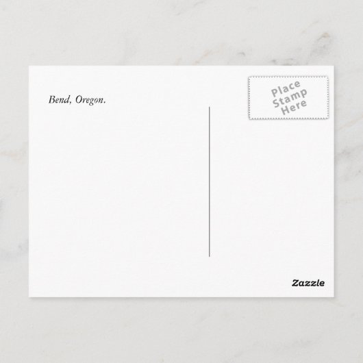 Deschutes River View Postkarte (Rückseite)