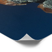 Descloizite auf Calcite Poster (Ecke)