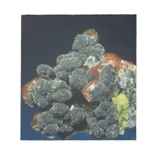 Descloizite auf Kalzit Notizblock