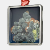 Descloizite auf Kalzit Silbernes Ornament (Links)