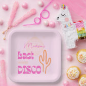 Desco Disco Junggeselinnen-Abschied Rosa & Orange Pappteller (Party)