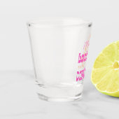 Desco Disco Junggeselinnen-Abschied Rosa & Orange Schnapsglas (Links)