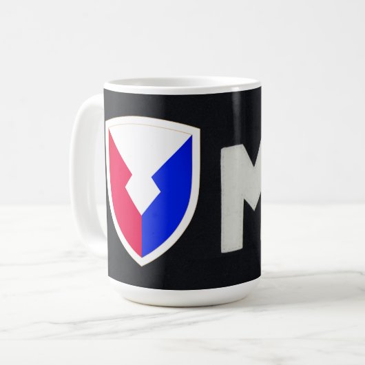DESCOM Militärpolizei Kaffeetasse (Vorderseite Links)