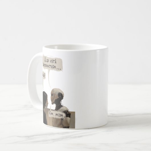 Desconectado (com frase) kaffeetasse (Vorderseite Links)