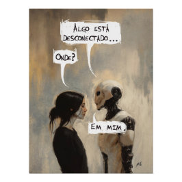 Desconectado (com frase) poster
