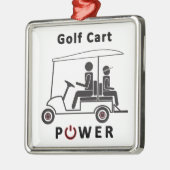 Descr-Golf Wagen-Power (Schwarzes mit Rot) Ornament Aus Metall (Links)