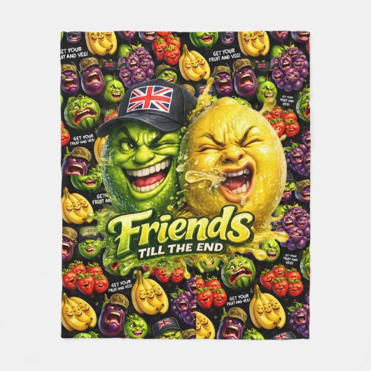 Description Fleecedecke (Vorderseite)