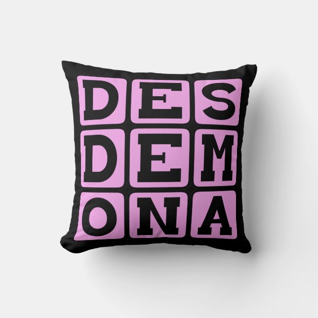 Desdemona, Othello Kissen (Vorderseite)
