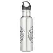 Desejos de Natal - Amor Fé Esperança Edelstahlflasche (Rückseite)