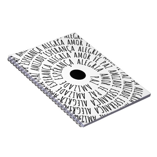 Desejos de Natal - Amor Fé Esperança Notizblock (Rechte Seite)