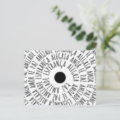 Desejos de Natal - Amor Fé Esperança Postkarte (Stehend Vorderseite)