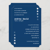 Desending STARS Bar Bat Mitzvah Einladung (Vorne/Hinten)