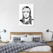 Desenho do Axl Rose Leinwanddruck (Insitu (Schlafzimmer))