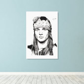 Desenho do Axl Rose Leinwanddruck (Insitu (Holzboden))