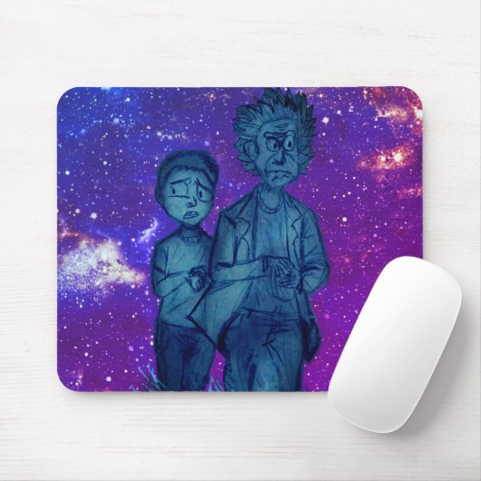 Desenho do R&M feito á mão. GudiArtes Mousepad (Mit Mouse)