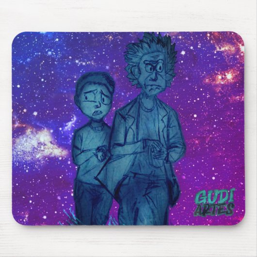 Desenho do R&M feito á mão. GudiArtes Mousepad (Vorne)