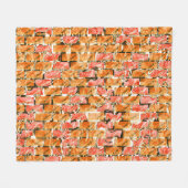 Desenho no estilo tijolos com tom de brilho fleecedecke (Vorderseite (Horizontal))