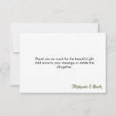 Desert Adventure Begins Baby Dusche Vielen Dank Dankeskarte (Rückseite)