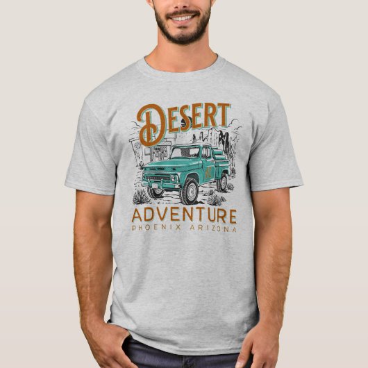 Desert Adventure Phoenix Arizona T-Shirt (Vorderseite)