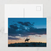 Desert Afterglow Wedding Invitation Serene Einladungspostkarte (Vorne/Hinten)