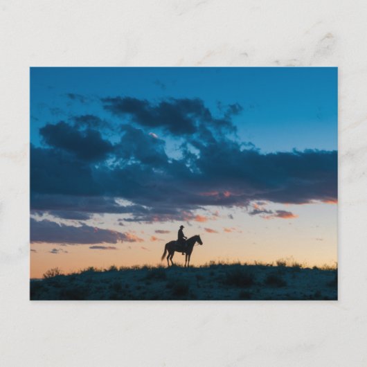 Desert Afterglow Wedding Invitation Serene Einladungspostkarte (Vorderseite)