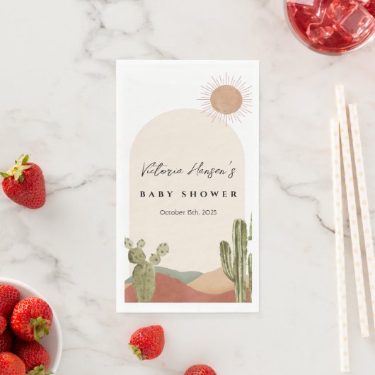 Desert Baby Shower Serviette (Beispiel)
