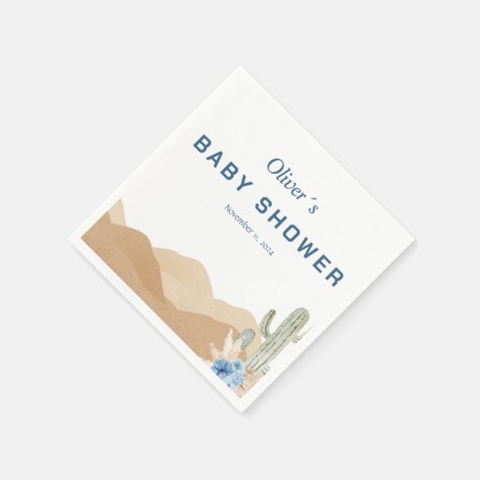 desert baby shower  serviette (Ecke)