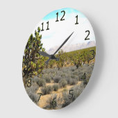 Desert Beauty Große Wanduhr (Winkel)