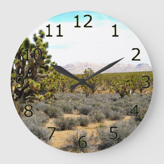 Desert Beauty Große Wanduhr (Vorderseite)
