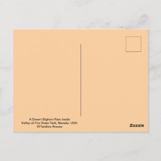 Desert Bighorn - Valley of Fire State Park, Nevada Postkarte