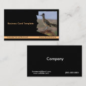 Desert Bird Roadrunner Arizona Staat Karte (Vorne/Hinten)