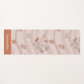 Desert Bloom Dusty Rose Minimalist Yogamatte (Vorderseite (Horizontal))