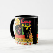 Desert Bloom Fiesta black  Tasse (Vorderseite Links)