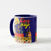 Desert Bloom Fiesta navyblau Tasse (Vorderseite Links)