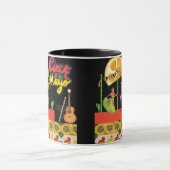Desert Bloom Fiesta schwarz  Tasse (Zentrum)