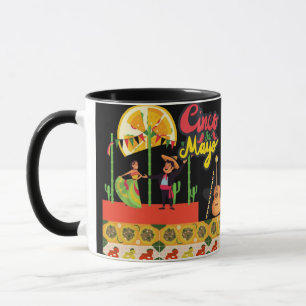 Desert Bloom Fiesta schwarz Tasse