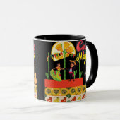 Desert Bloom Fiesta schwarz  Tasse (VorderseiteRechts)