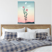 Desert Bloom Leinwanddruck (Insitu (Schlafzimmer))