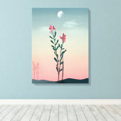Desert Bloom Leinwanddruck (Insitu (Holzboden))