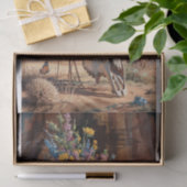 Desert Bloom Memorial, Longhorn Skull & Wildblume Seidenpapier (Geschenk)