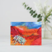 Desert Bloom Postkarte (Stehend Vorderseite)