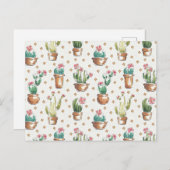Desert Bloom Step | Blossom Muster Postkarte (Vorne/Hinten)