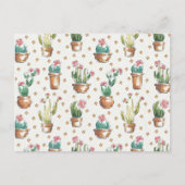 Desert Bloom Step | Blossom Muster Postkarte (Vorderseite)