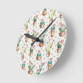 Desert Bloom Step | Blossom Muster Runde Wanduhr (Winkel)